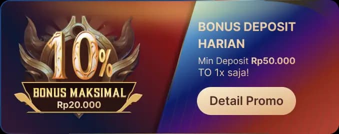 BONUS DEPOSIT HARIAN โ TO 1X!